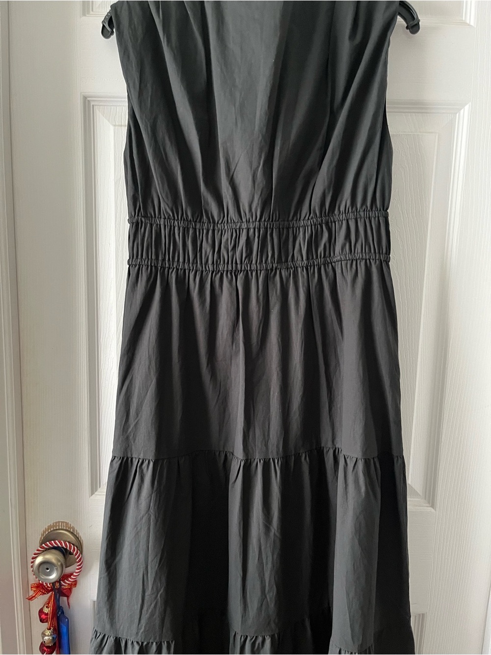 Women's Black Tiered Sleeveless Dress